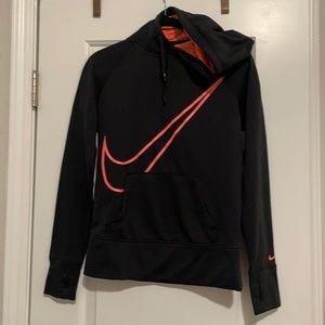 Nike Therma Fit Pullover Hoodie, Pink/Coral Swoosh